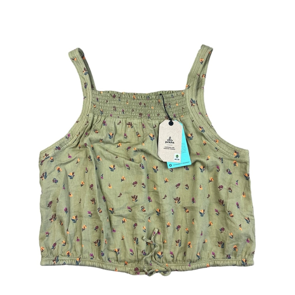 Prana little palm cami NEW sweet grass meadow women’s SZ L - Picture 3 of 7